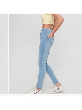 LEVI’S PREMIUM women’s Mile High skinny distressed jeans 5 pockets size 28
